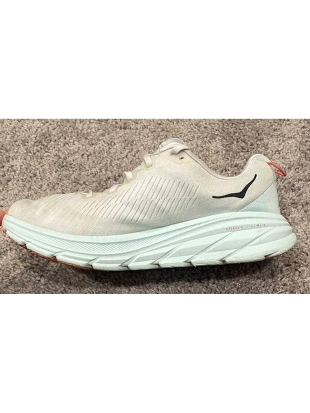 Hoka One One Rincon 3 Womens Size 9.5 B White Athletic Running Shoes Sneakers